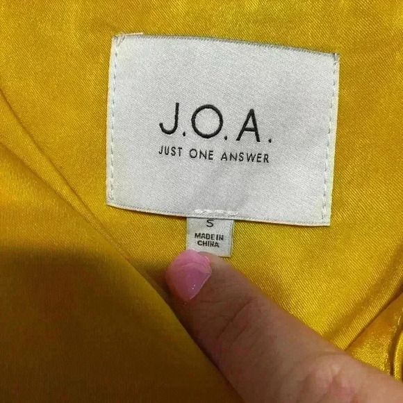 J.O.A. Satin Wrap Dress Size Small​ - Picture 5 of 8